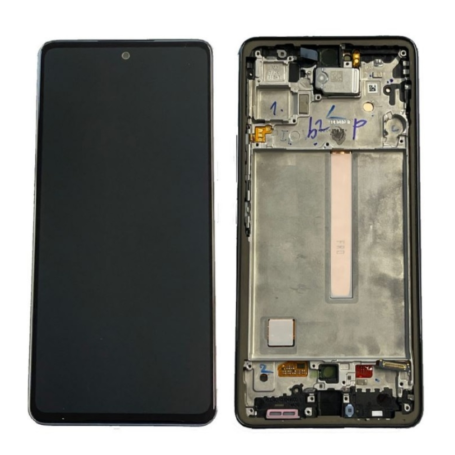 Écran, Display - Ecran Galaxy A53 5G + Châssis Noir (LCD), prix de gros.