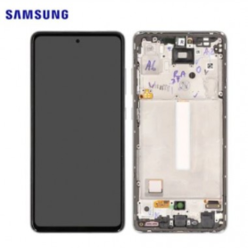 Screen, Display - Samsung Galaxy A52 4G/5G (A525F/A526B) White Screen + Frame (Original Refurbished), wholesale price