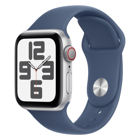 Smartwatch Apple, Montre Intelligente - Montre Connectée Apple Watch Series SE 2 Cellulaire 40mm Aluminium Argent Avec Bracelet 