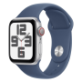 Smartwatch Apple, Montre Intelligente - Montre Connectée Apple Watch Series SE 2 Cellulaire 40mm Aluminium Argent Avec Bracelet 