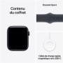 Smartwatch, Wearable Tech - Montre Connectée Apple Watch Series SE 3 Cellulaire 40mm Aluminium Minuit Avec Bracelet Sport M/L - 