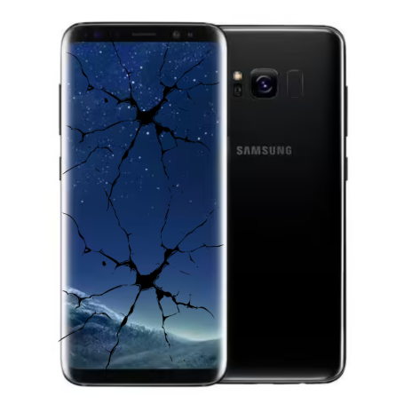 Smartphone, Téléphone, Mobile - Samsung Galaxy S8 64 Go - Noir (Ecran, Vitre Arrière et Bouton Volume Cassé), prix de gros.