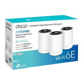 Deco XE75 Tri-Band Wi-Fi 6E Router 802.11ax TP-LINK AXE5400 High-Speed Wireless Network - White