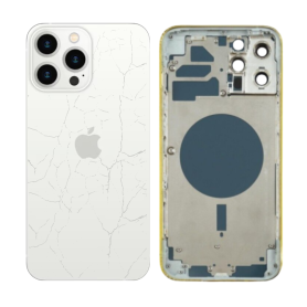 Back Cover - Chassis Empty iPhone 13 Pro White (Origin Dismantled) - Broken, wholesale price