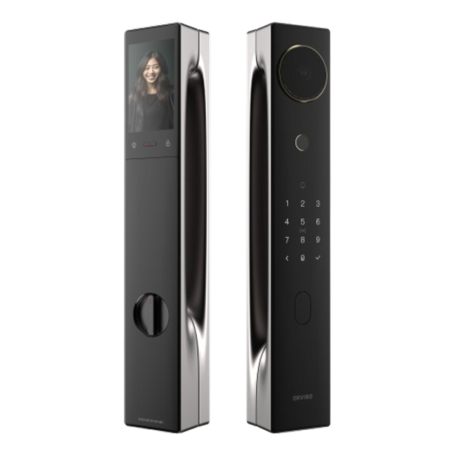 Security Device - Smart Lock with 3D Facial Recognition - 8 Unlocking Methods and 365 Days Battery - ORVIBO V5 Face - Black, who