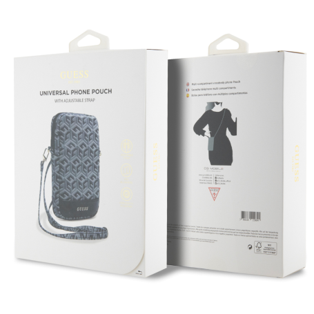 Sac, Étui, Pochette - Pochette Zip G Cube Bottom Stripe Guess GUWBZPGCSPGK - Noir, prix de gros.