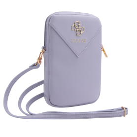 Étui, Coque - Pochette pour téléphone portable Zip PU Triangle 4G Guess GUWBZPGSTEGU – Violet, prix de gros.