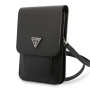 Mobile Pouch, Phone Case - Saffiano Triangle Mobile Phone Pouch Guess GUWBSATMBK – Black, wholesale price