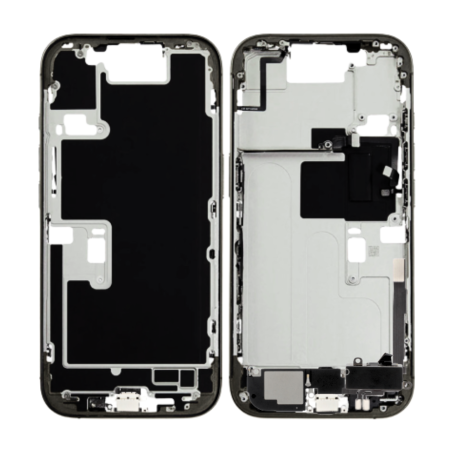 Structure iPhone, Cadre, Coque - Châssis iPhone 16 Pro Max sans Vitre Arrière sans Batterie Titane Noir eSIM US (Original Demont
