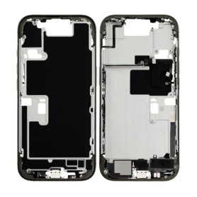 Rear Cover, Housing - iPhone 16 Pro Max Rear Chassis without Rear Glass without Battery Titanium Black (Original Disassembled) G