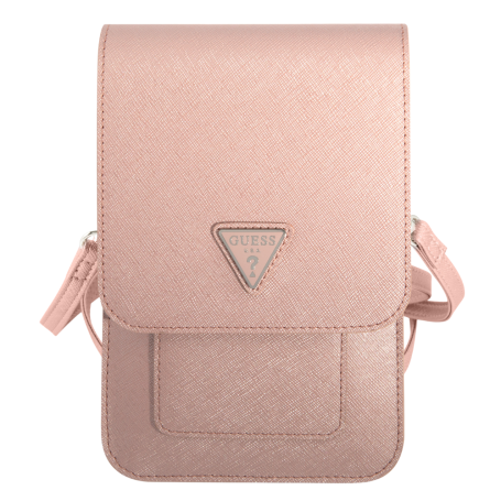 Étui, Coque - Pochette pour téléphone portable Saffiano Triangle Guess GUWBSATMPI – Rose, prix de gros.