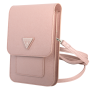 Étui, Coque - Pochette pour téléphone portable Saffiano Triangle Guess GUWBSATMPI – Rose, prix de gros.