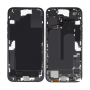Coque, Cadre - Chassis iPhone 16E sans Vitre Arrière sans Batterie Noir (Origine Demonté) Grade A, prix de gros.