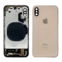 Back Glass - Back Cover Housing iPhone XS Gold - Charging Connector + Without Battery (Original Dismantled) - Grade A, wholesale