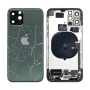 Back Glass - Back Cover Housing iPhone 11 Pro Green - Without Charging Connector Battery (Original Disassembled) - Broken, whole