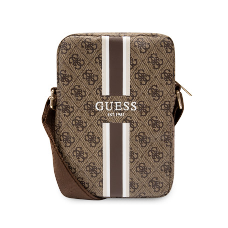 Sacoche, Étui - 8 pouces Mini sac bandoulière pour tablette 4G Stripes Guess GUTB8P4RPSW – Marron, prix de gros.