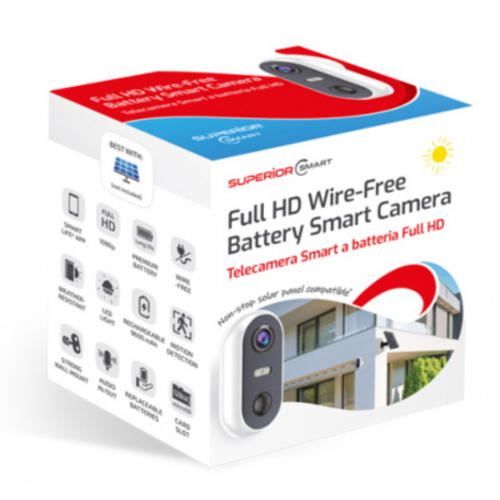 Security Camera - Wireless Full HD Surveillance Camera with Rechargeable Battery - Superior Electronics SUPICM004, wholesale pri