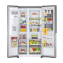 Fridge, Freezer - LG GSXV90MBAE Silver American-Style Refrigerator - Used, wholesale price