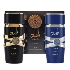 Fragrance, Scent - Lattafa Asad 2-Piece Gift Set: Asad Eau de Parfum 100ml and Asad Zanzibar 100ml - Unisex, wholesale price