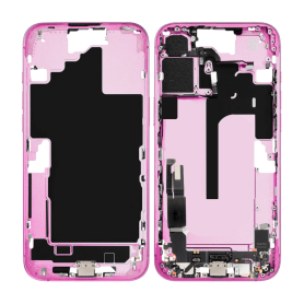 Buy iPhone 16 Chassis without Rear Glass Grade A with Battery Roze eSIM US Original Disassembled