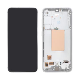 Screen, Display - Galaxy S24 FE (S721B) Screen + Silver Frame (Original Refurbished), wholesale price