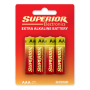 Batteries, Accus - Piles Alcalines Micro AAA/LR03 4 Pcs - Superior Electronics SUPBA001, prix de gros.