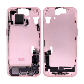 Téléphone Apple, Smartphone - Chassis iPhone 15 sans Vitre Arrière sans Batterie Rose eSIM US (Origine Demonté) Grade AB, prix d