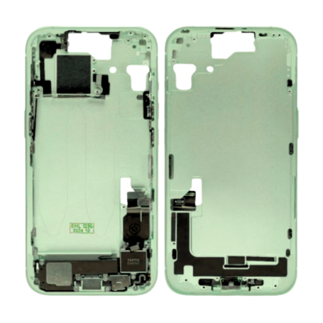 Back Glass, Rear Cover - Back Cover Housing iPhone 15 without Battery Green eSIM US (Original Dismantled) - Grade A, wholesale p