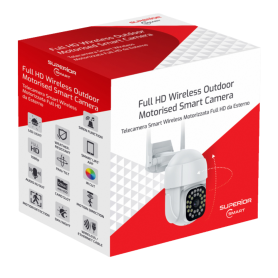 Security Camera - Outdoor Wi-Fi Full HD Surveillance Camera - IP65/Night Vision/Two-Way Audio - Superior Electronics SUPICM003, 