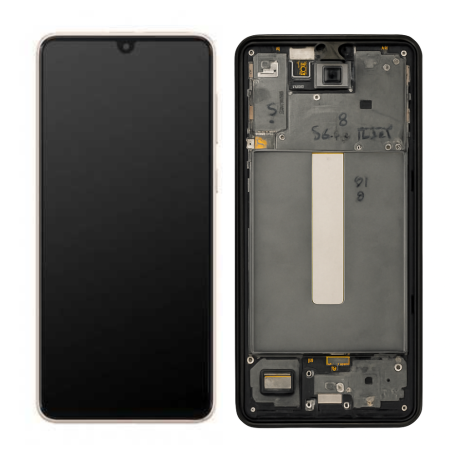 Écran, Display - Ecran Samsung Galaxy A33 5G (A336B) Noir + Châssis (Original Reconditionné), prix de gros.