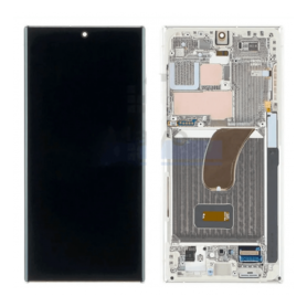 Display, Screen - Screen Samsung Galaxy S23 Ultra 5G (S918) Silver + Frame (Original Refurbished), wholesale price
