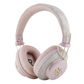 Headphones, Earphones - Wireless Bluetooth ENC PU Headset with 4G Metal GUESS Logo GUBHS72P4FC4MP - Rose, wholesale price