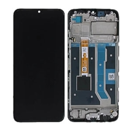 Écran, Display - Ecran OPPO A17 / A17k 4G (2022) Noir avec Châssis (Original Pack), prix de gros.