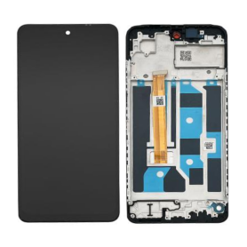Screen, Display - OPPO A40 / A40m / A3 (4G) (2024) Black Screen with Frame (Original Pack), wholesale price