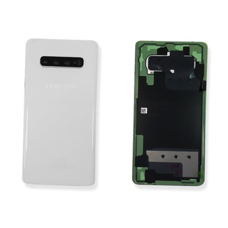 Dos, Panneau arrière - Vitre arrière Samsung Galaxy S10 Plus (G975F) Blanc (Service Pack) - GH82-18406F, prix de gros.