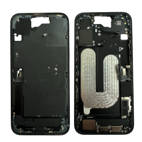 Chassis, Cadre - Chassis iPhone 16 Plus sans Vitre Arrière sans Batterie Noir (Origine Demonté) Grade B, prix de gros.