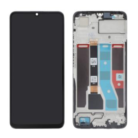 Écran, Display - Ecran Realme Note 50 (4G) (2024) Noir avec Châssis (Original Pack), prix de gros.