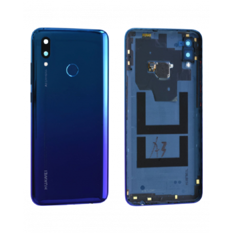 Vitre arrière HUAWEI P Smart 2019 Blue - Avec logo + Adhesif