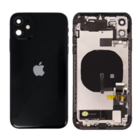Back Cover, Rear Shell - Back Cover Housing iPhone 11 Black - Charging Connector without Battery (Original Disassembled) Grade A