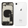 Back Cover, Rear Panel - Complete iPhone 8 Plus Black Chassis - Charging Connector without Battery (Original Disassembled) Grade