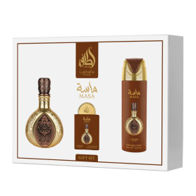 Fragrance Set - Lattafa Pride MASA 3-piece gift set: 100ml Eau de Parfum + 20ml Eau de Parfum + 200ml Deodorant, wholesale price