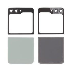 Back Glass, Rear Cover - Complete Rear Glass for Galaxy Z Flip5 (F731B) Mint (No logo), wholesale price