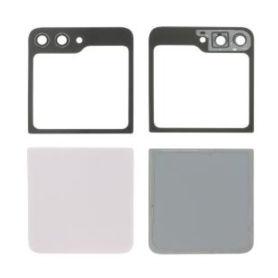 Back Glass, Rear Cover - Complete Rear Glass for Galaxy Z Flip5 (F731B) Lavender (No logo), wholesale price