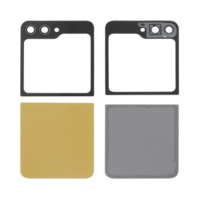Rear Cover - Complete Rear Glass for Galaxy Z Flip5 (F731B) Yellow (Without logo), wholesale price