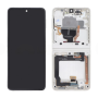 Screen, Display - Samsung Galaxy Z Flip 3 5G Silver Screen + Frame (Original Refurbished), wholesale price