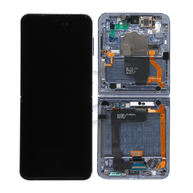 Display, Screen - Samsung Galaxy Z Flip 4 5G Blue Screen + Frame (Refurbished Original), wholesale price