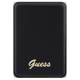 Battery Pack, Charger - Power Bank Magsafe Logo Metal 5000mAh 15W Guess GUPBM5ALGSGK - Black, wholesale price