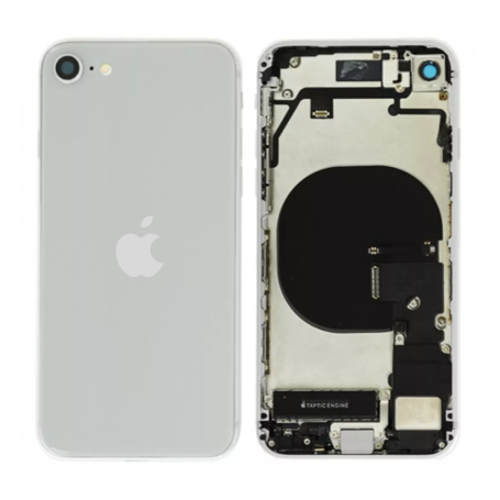 Châssis, Boîtier - Châssis Complet iPhone SE 2020 Blanc - Connecteur de Charge Sans Batterie (Origine Demonté) Grade A, prix de 