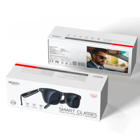 Eyewear, Glasses - Bluetooth Smart Glasses with Hands-Free Calling and Long Battery Life for Sports and Cycling Yesido IO38 – Bl