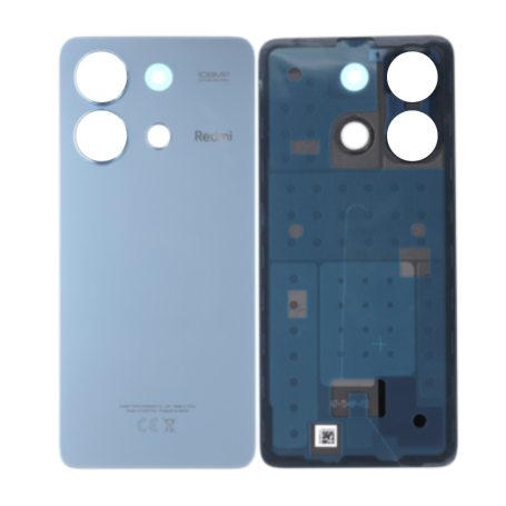 Vitre arrière, Dos - Vitre arrière Xiaomi Redmi Note 13 4G Bleu Sans Contour Lantille (Original Démonté) - Grade B, prix de gros